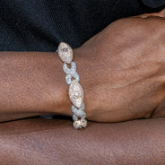 High End Jewelry - Iced Out Evil Eye Bracelet