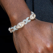 High End Jewelry - Iced Out Evil Eye Bracelet