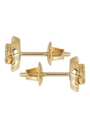Mens Stud Diamond Earrings | 0.67 Carats 14K Yellow Gold