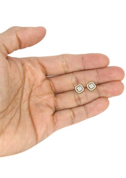 Mens Stud Diamond Earrings | 0.67 Carats 14K Yellow Gold