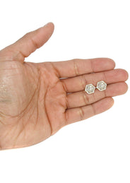 Mens Stud Diamond Earrings | 1.76 Carats 14K Yellow Gold