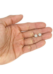 Mens Stud Diamond Earrings | 1.04 Carats 14K Yellow Gold