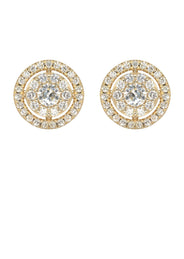 Mens Stud Diamond Earrings | 1.04 Carats 14K Yellow Gold