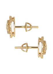 Mens Stud Diamond Earrings | 1.04 Carats 14K Yellow Gold