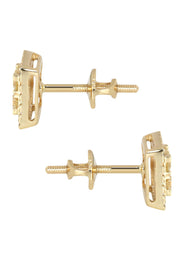 Mens Stud Diamond Earrings | 0.65 Carats 14K Yellow Gold