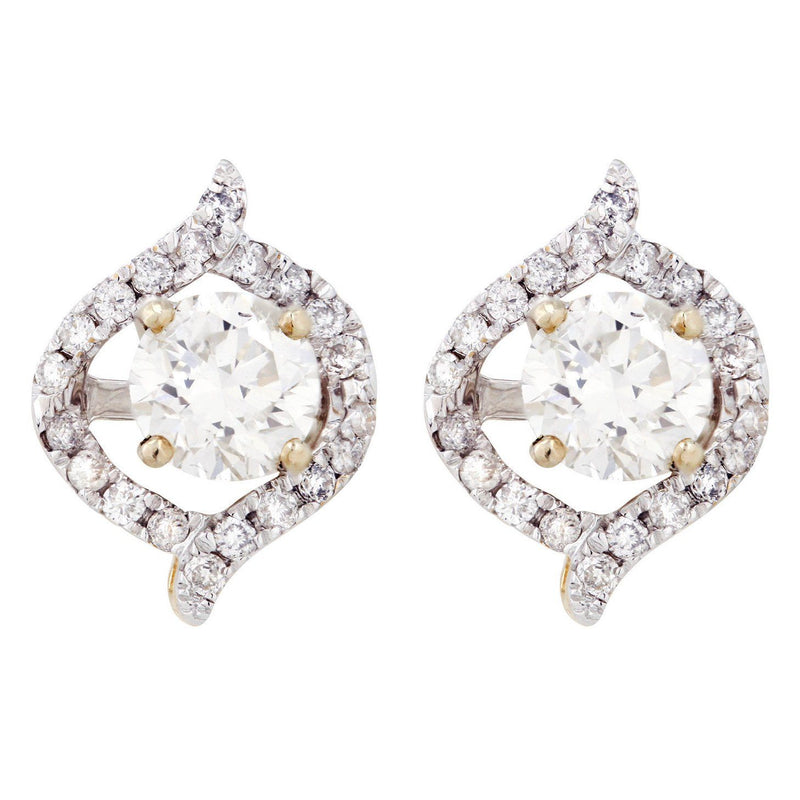 Round Diamond Stud Earrings | 1.64 Carats