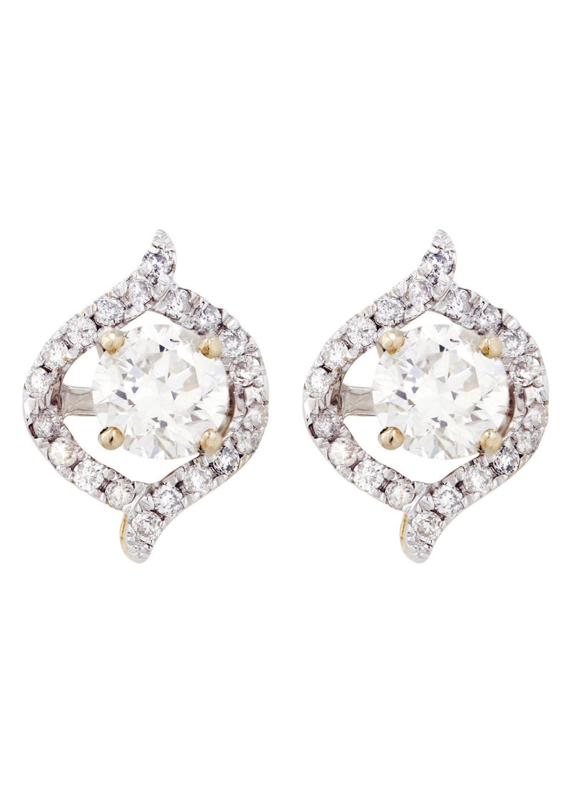 Round Diamond Stud Earrings | 1.64 Carats