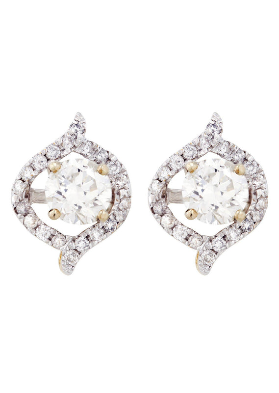 Round Diamond Stud Earrings | 1.64 Carats