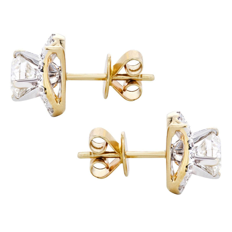 Round Diamond Stud Earrings | 1.64 Carats