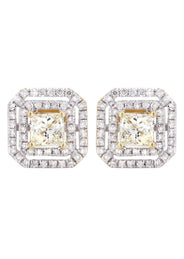 Princess Diamond Stud Earrings | 2.23 Carats