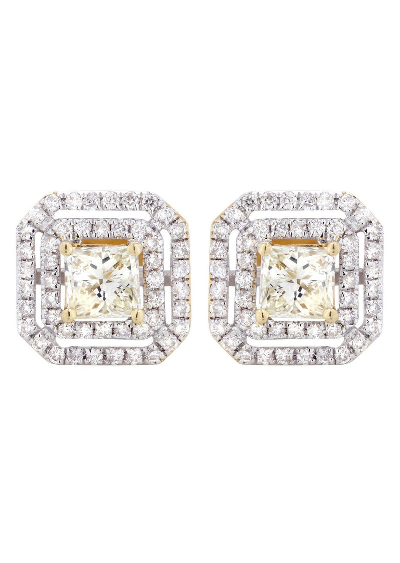 Princess Diamond Stud Earrings | 2.23 Carats