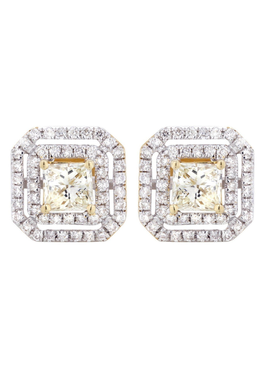 Princess Diamond Stud Earrings | 2.23 Carats