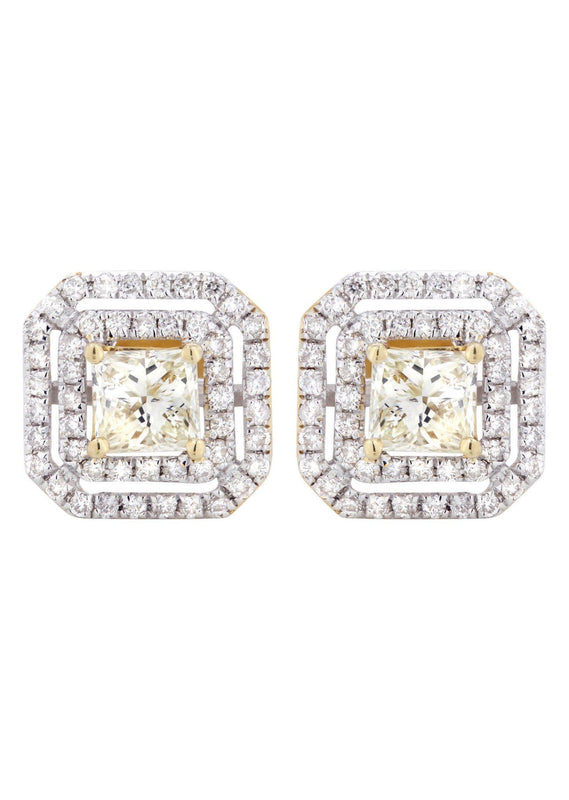Princess Diamond Stud Earrings | 2.23 Carats