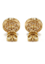 14K Yellow Gold Diamond Baguette Earrings For Men | 0.96 Carats | 3.71 Grams