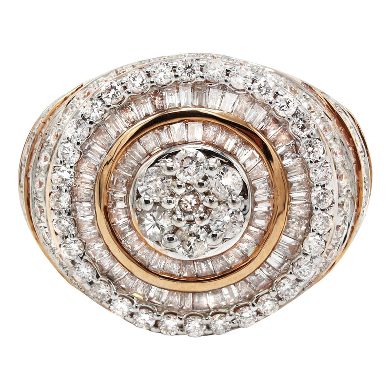 Mens Diamond Ring | 2.98 Carats | 12.28 Grams