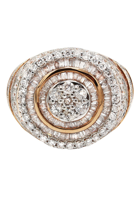 Mens Diamond Ring | 2.98 Carats | 12.28 Grams