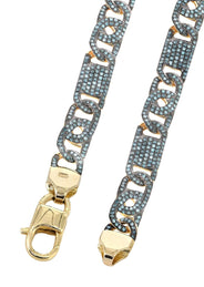 Fancy Link Chain | 9.41 Carats | 8 Mm Width | 24 Inch Length