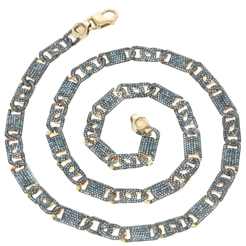 Fancy Link Chain | 9.41 Carats | 8 Mm Width | 24 Inch Length