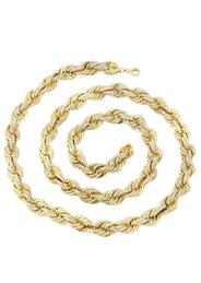 Iced Out Rope Chain | 72.92 Carats | 12 Mm Width | 29 Inch Length