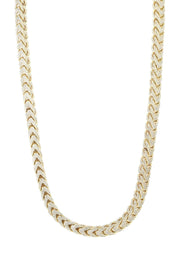 Iced Out Franco Chain | 64.79 Carats | 10 Mm Width | 32 Inch Length