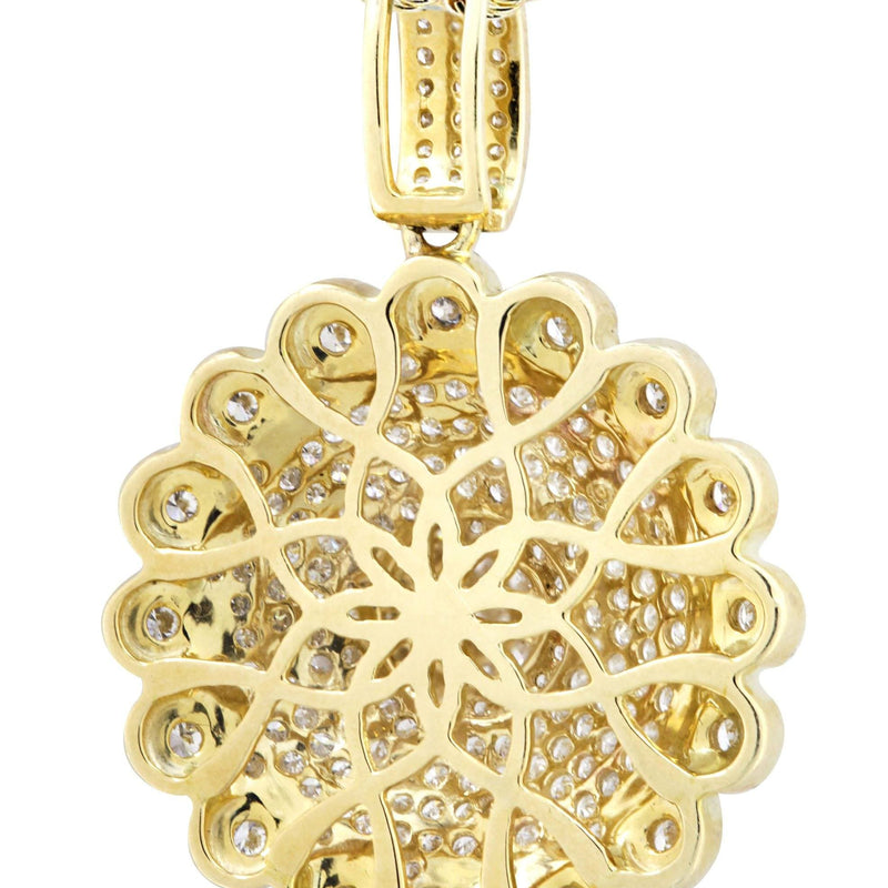 10K Yellow Gold Round Diamond Necklace  | 1.94 Carats