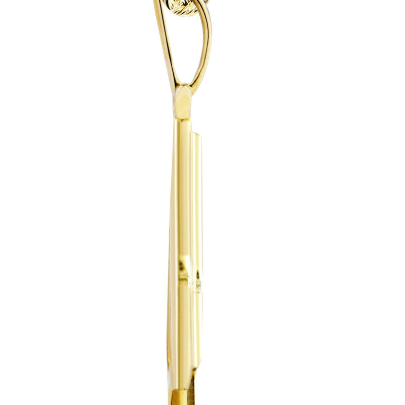 10K Yellow Gold Spades Diamond Necklace  | 1.46 Carats