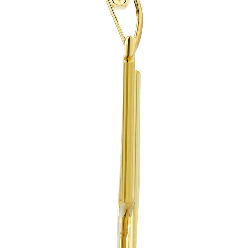 10K Yellow Gold Spades Diamond Necklace  | 0.57 Carats