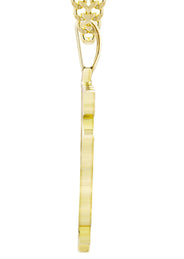 10K Yellow Gold 3D Jesus Head Diamond Necklace  | 0.48 Carats