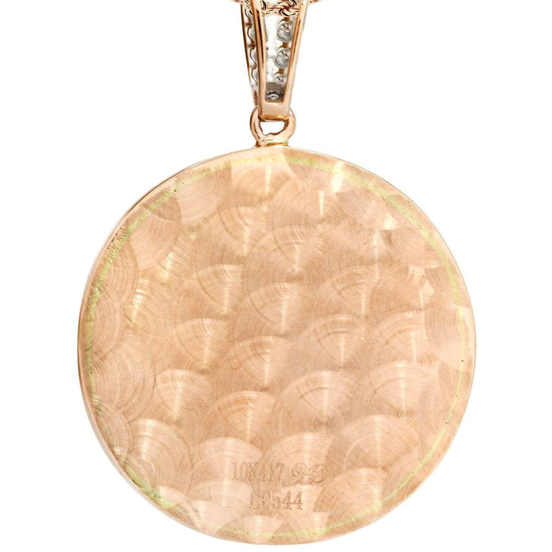 10K Rose Gold Medusa Diamond Necklace  | 1.02 Carats