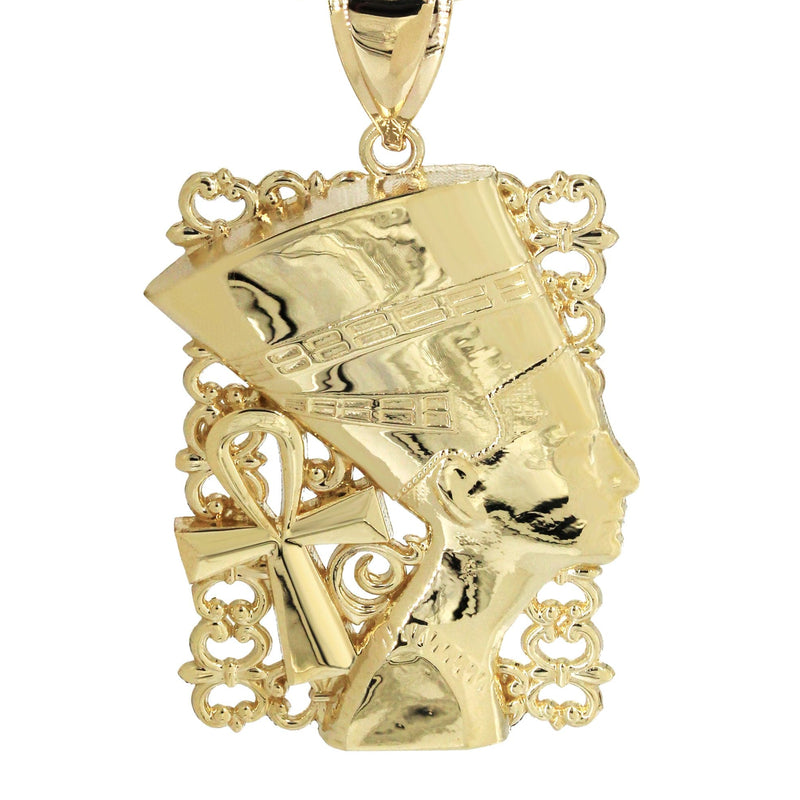 10K Yellow Gold Nefertiti Necklace | Appx. 16.9 Grams