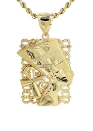 10K Yellow Gold Nefertiti Necklace | Appx. 16.9 Grams