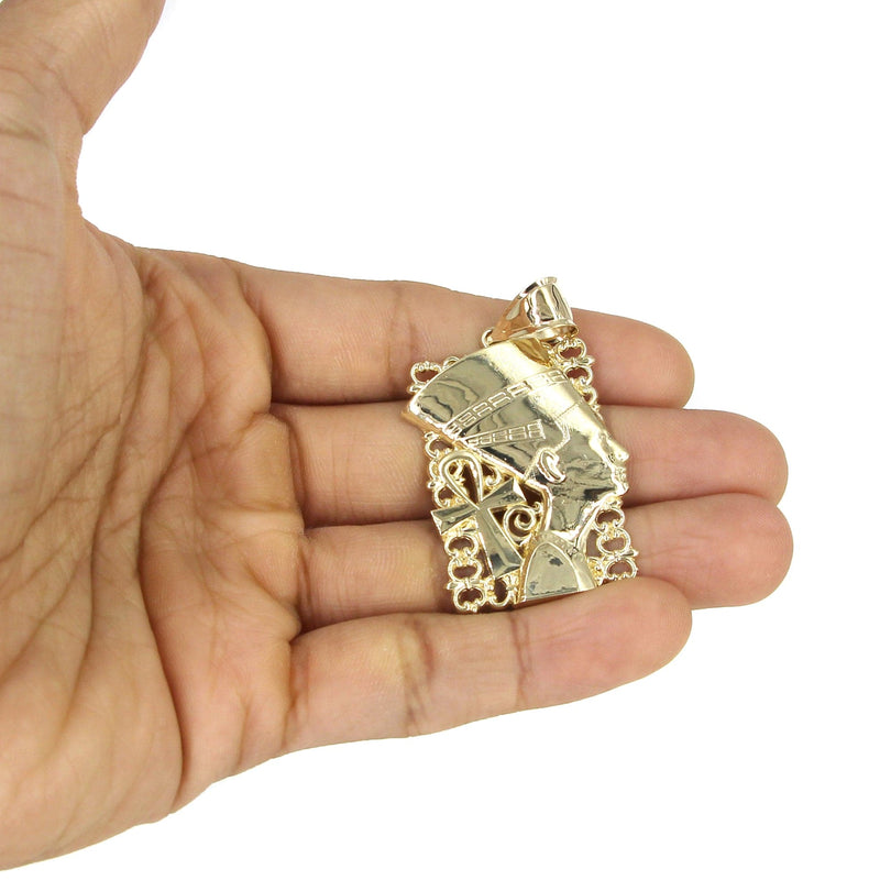 10K Yellow Gold Nefertiti Necklace | Appx. 16.9 Grams