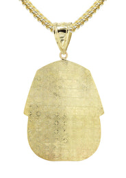 10K Yellow Gold Pharaoh Necklace | Appx. 17.4 Grams