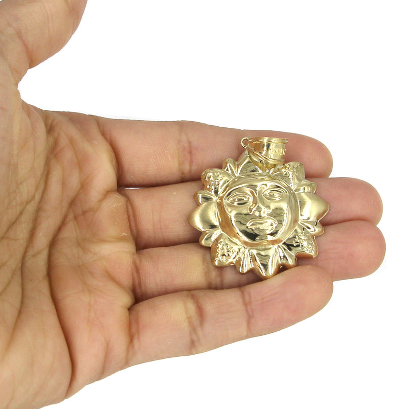 10K Yellow Gold Sun Necklace | Appx. 15.9 Grams