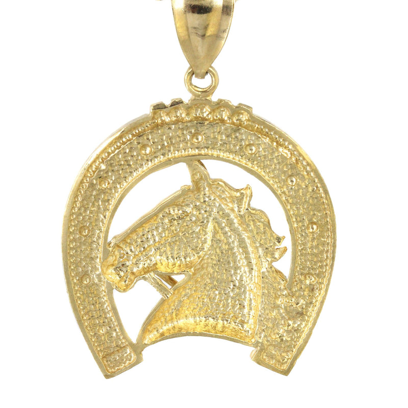 10K Yellow Gold Horse Necklace | Appx. 21.1 Grams