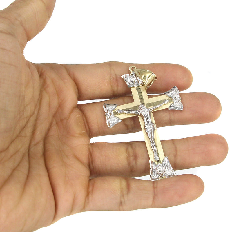 10K Yellow Gold Cross / Crucifix Necklace | Appx. 21.2 Grams
