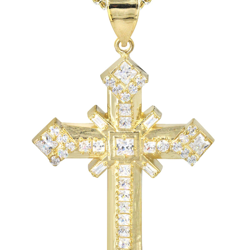 10K Yellow Gold Cross Necklace | Appx. 19.5 Grams