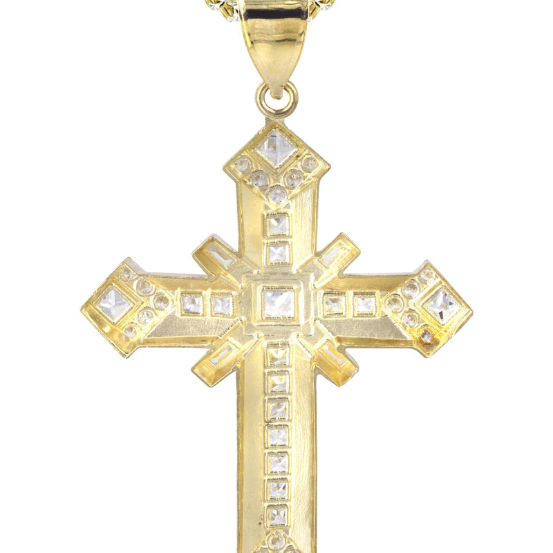 10K Yellow Gold Cross Necklace | Appx. 19.5 Grams