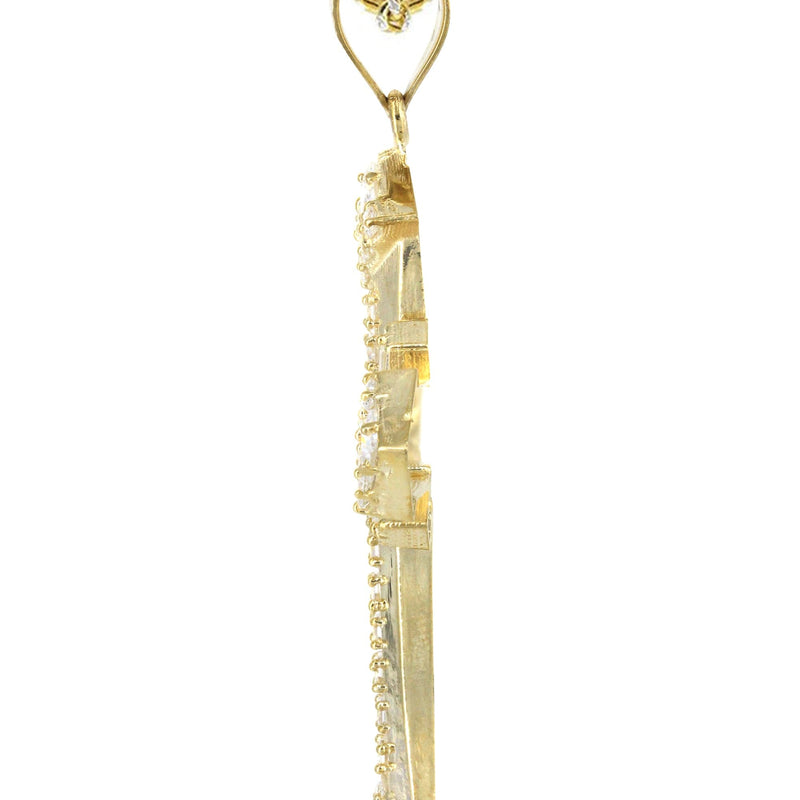 10K Yellow Gold Cross Necklace | Appx. 19.5 Grams