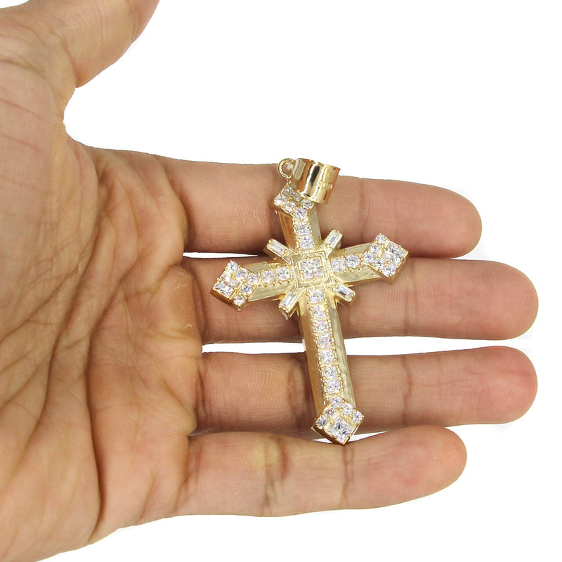 10K Yellow Gold Cross Necklace | Appx. 19.5 Grams