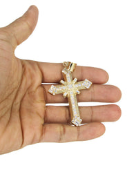 10K Yellow Gold Cross Necklace | Appx. 19.5 Grams
