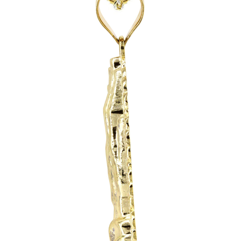 10K Yellow Gold Praying Hands Necklace | Appx. 16.1 Grams