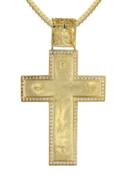 10K Yellow Gold Crucifix Necklace | Appx. 55 Grams