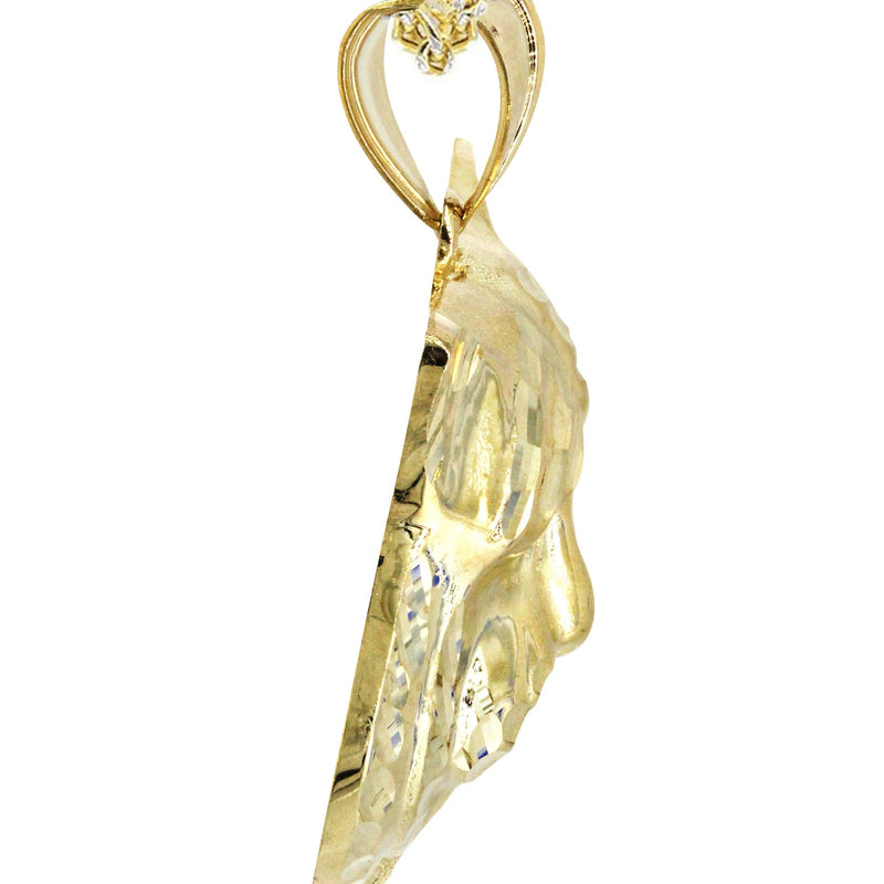 10K Yellow Gold Tiger Head Necklace | Appx. 16.9 Grams