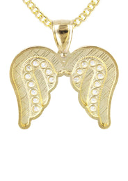 10K Yellow Gold Wings Necklace | Appx. 14.6 Grams