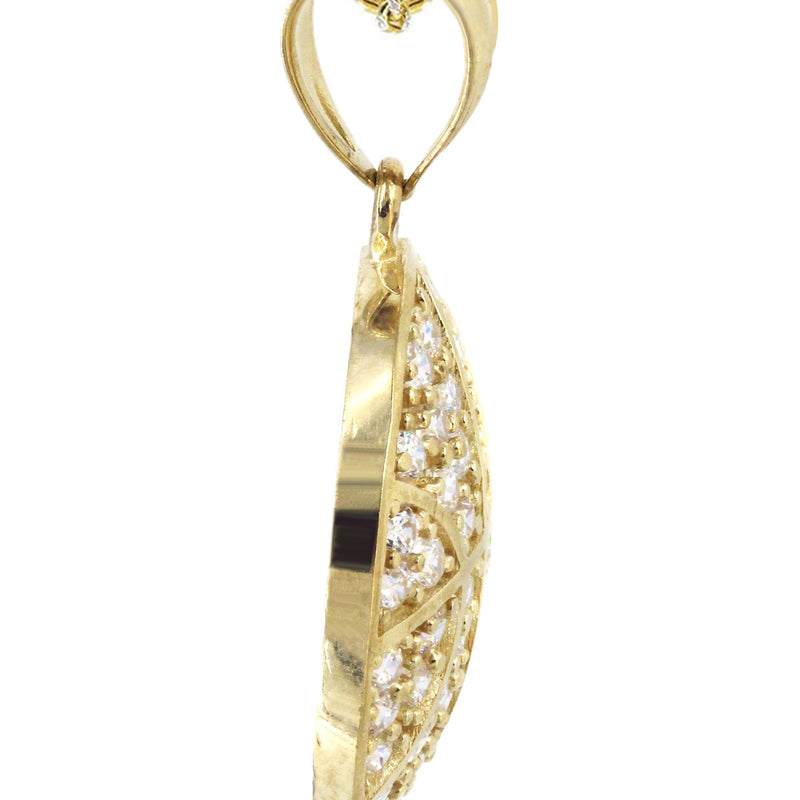 10K Yellow Gold Basketball Necklace | Appx. 16.2 Grams