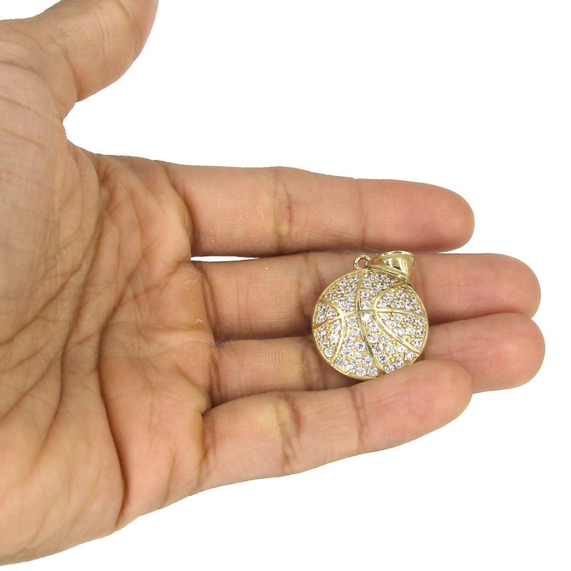 10K Yellow Gold Basketball Necklace | Appx. 16.2 Grams