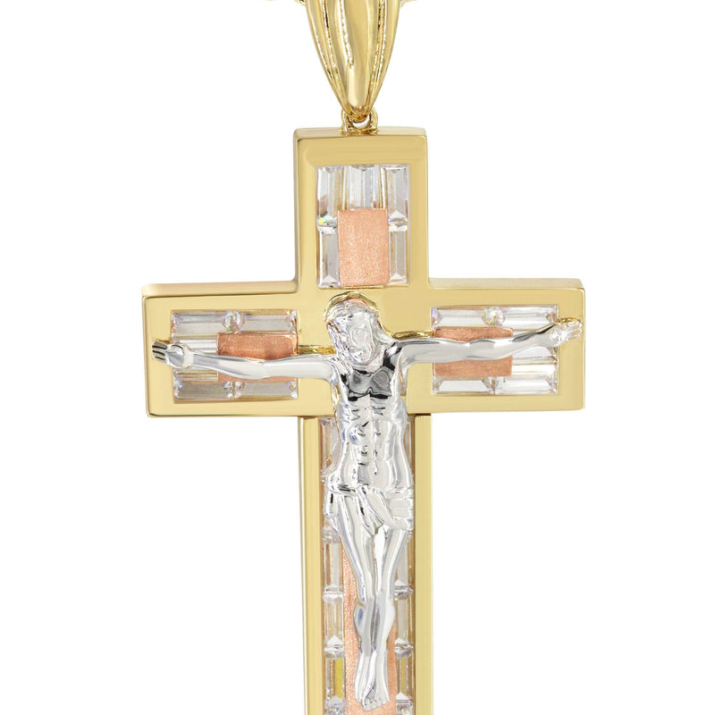10K Yellow Gold Cross /Crucifix Necklace | Appx. 47 Grams