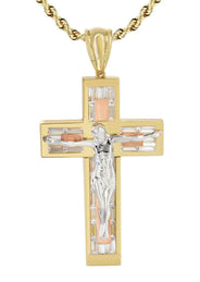 10K Yellow Gold Cross /Crucifix Necklace | Appx. 47 Grams