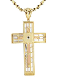 10K Yellow Gold Cross /Crucifix Necklace | Appx. 47 Grams